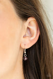 Paparazzi "Stratosphere Sparkle" Purple Necklace & Earring Set Paparazzi Jewelry
