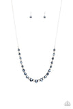Paparazzi "Stratosphere Sparkle" Blue Necklace & Earring Set Paparazzi Jewelry
