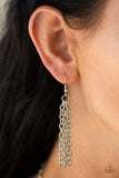 Paparazzi "Making an Impact" Yellow Marble Finish Acrylic Silver Necklace & Earring Set Paparazzi Jewelry