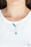 Paparazzi "Timeless Taste" Blue Necklace & Earring Set Paparazzi Jewelry