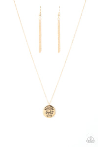 Paparazzi "Let Your Light So Shine" Gold Necklace & Earring Set Paparazzi Jewelry