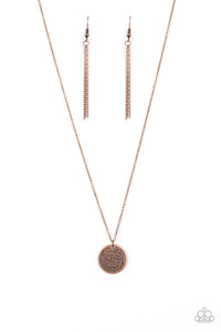 Paparazzi VINTAGE VAULT "All You Need Is Trust" Copper Necklace & Earring Set Paparazzi Jewelry