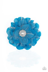 Paparazzi "Bayou Blooms" Blue Hair Clip Paparazzi Jewelry