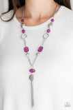 Paparazzi "Ever Enchanting" Purple Necklace & Earring Set Paparazzi Jewelry