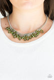 Paparazzi "5th Avenue Flirtation" Green Necklace & Earring Set Paparazzi Jewelry