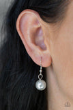 Paparazzi VINTAGE VAULT "Pacific Posh" Silver Necklace & Earring Set Paparazzi Jewelry