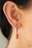 Paparazzi VINTAGE VAULT "Terra Trails" Orange Necklace & Earring Set Paparazzi Jewelry