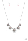 Paparazzi "Solar Beam" Pink Necklace & Earring Set Paparazzi Jewelry