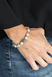 Paparazzi "Twinkling Timelessness" White Bracelet Paparazzi Jewelry