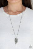 Paparazzi "Enchanted Meadow" Silver Necklace & Earring Set Paparazzi Jewelry
