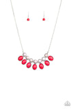 Paparazzi "Environmental Impact" Red Necklace & Earring Set Paparazzi Jewelry