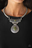 Paparazzi "Prowling Prowess" Green Necklace & Earring Set Paparazzi Jewelry