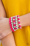 Paparazzi "Pop-YOU-lar Culture" Pink Bracelet Paparazzi Jewelry