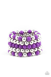 Paparazzi "Pop-YOU-lar Culture" Purple Bracelet Paparazzi Jewelry