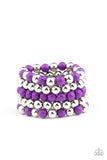 Paparazzi "Pop-YOU-lar Culture" Purple Bracelet Paparazzi Jewelry