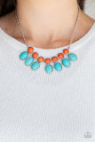 Paparazzi "Environmental Impact" Blue Necklace & Earring Set Paparazzi Jewelry