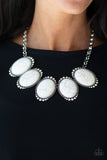 Paparazzi "Prairie Goddess"White Necklace & Earring Set Paparazzi Jewelry