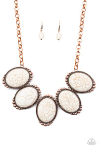 Paparazzi "Prairie Goddess" Copper Necklace & Earring Set Paparazzi Jewelry