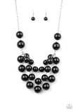 Paparazzi "Miss Pop-YOU-larity" Black Necklace & Earring Set Paparazzi Jewelry