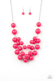 Paparazzi "Miss Pop-YOU-larity" Pink Necklace & Earring Set Paparazzi Jewelry