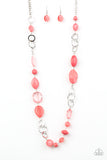 Paparazzi "Prismatic Paradise" Pink Necklace & Earring Set Paparazzi Jewelry