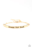 Paparazzi VINTAGE VAULT "Dream Out Loud" Gold Bracelet Paparazzi Jewelry