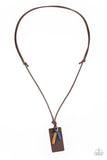 Paparazzi "Mountain Scout" Brown Urban Necklace Unisex Paparazzi Jewelry