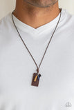 Paparazzi "Mountain Scout" Brown Urban Necklace Unisex Paparazzi Jewelry