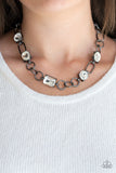 Paparazzi "Urban District" Black Necklace & Earring Set Paparazzi Jewelry