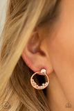 Paparazzi VINTAGE VAULT "Rich Blitz" Copper Post Earrings Paparazzi Jewelry