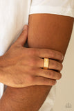 Paparazzi "Atlas" Gold Mens Ring Paparazzi Jewelry