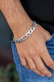 Paparazzi "Home Team" Silver Mens Urban Bracelet Unisex Paparazzi Jewelry