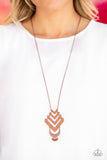 Paparazzi "Artisan Edge" Copper Necklace & Earring Set Paparazzi Jewelry