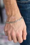 Paparazzi "Roll Call" Silver Mens Bracelet Unisex Paparazzi Jewelry