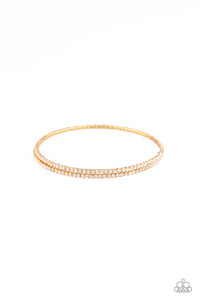 Paparazzi "Sleek Sparkle" Gold Bracelet Paparazzi Jewelry