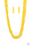 Paparazzi "Congo Colada" Yellow Necklace & Earring Set Paparazzi Jewelry