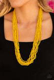 Paparazzi "Congo Colada" Yellow Necklace & Earring Set Paparazzi Jewelry