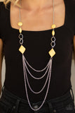 Paparazzi "Desert Dawn" Yellow Necklace & Earring Set Paparazzi Jewelry