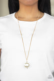 Paparazzi "The Grand Baller" Gold Necklace & Earring Set Paparazzi Jewelry