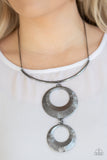 Paparazzi VINTAGE VAULT "Egyptian Eclipse" Black Necklace & Earring Set Paparazzi Jewelry