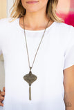 Paparazzi "Rural Remedy" Brass Necklace & Earring Set Paparazzi Jewelry