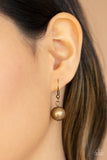 Paparazzi "Metro Mantra" Brass Necklace & Earring Set Paparazzi Jewelry