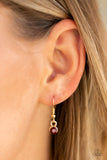 Paparazzi "Flirtatiously Flashy" Brown Necklace & Earring Set Paparazzi Jewelry