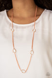 Paparazzi "Teardrop Timelessness" Copper Necklace & Earring Set Paparazzi Jewelry