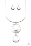 Paparazzi "Egyptian Eclipse" Silver Necklace & Earring Set Paparazzi Jewelry