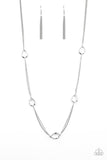 Paparazzi "Teardrop Timelessness" White Necklace & Earring Set Paparazzi Jewelry