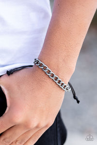 Paparazzi "Sideline" Silver 028XX Mens Bracelet Paparazzi Jewelry