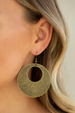 Paparazzi "Dotted Delicacy" Brass Earrings Paparazzi Jewelry