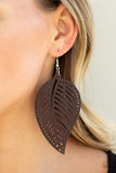 Paparazzi "Amazon Zen" Brown Earrings Paparazzi Jewelry