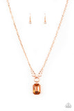 Paparazzi "Queen Bling" Copper Necklace & Earring Set Paparazzi Jewelry